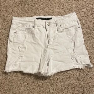 Child’s white jean shorts, size 14 childs, never worn